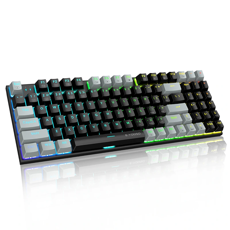 Kabelgebundene mechanische RGB-Gaming-Tastatur mit 94 Tasten